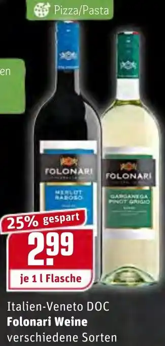 REWE Folonari Weine 1L Angebot