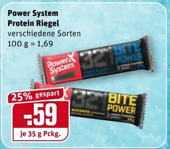 REWE Power System Protein Riegel 35g Angebot