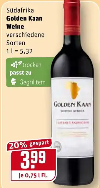 REWE Golden Kaan Weine 0,75L Angebot