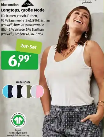 Aldi Süd Blue Motion Longtops, große Mode Angebot