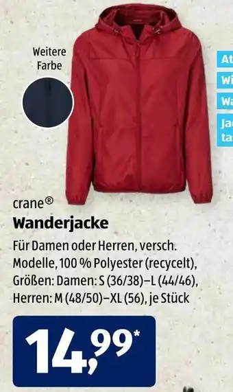 Aldi Süd Crane Wanderjacke Angebot