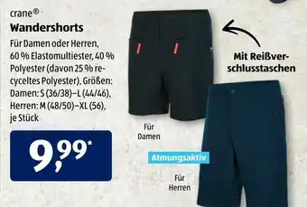 Aldi Süd Crane Wandershorts Angebot