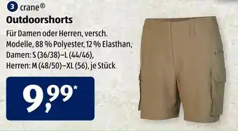 Aldi Süd Crane Outdoorshorts Angebot