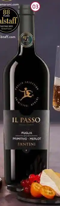 Aldi Nord Fantini Il Passo Primitivo Merlot Apulien IGP 2021 Angebot