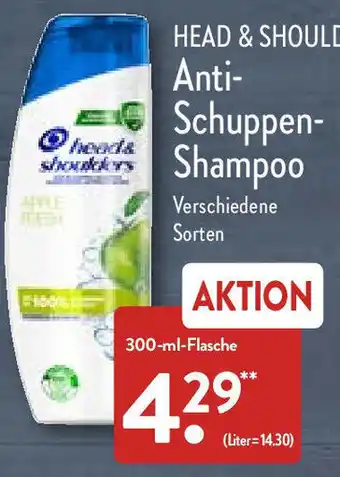 Aldi Nord Head & Shoulders Anti-Schuppen Shampoo 300 ml Flasche Angebot