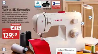 Aldi Nord Singer Tradition 2282 Nähmaschine Angebot