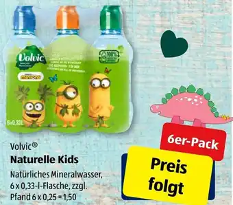 Aldi Süd Volvic Naturelle Kids 6x0,33L Angebot