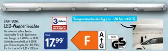 Aldi Nord Lightzone LED Wannenleuchte Angebot