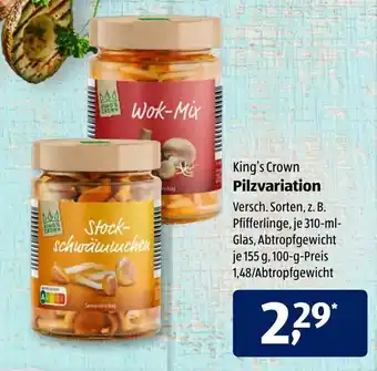 Aldi Süd King's Crown Pilzvariation Angebot