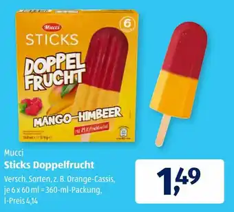 Aldi Süd Mucci Sticks Doppelfrucht 360ml Angebot