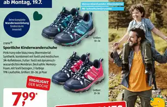 Aldi Süd Crane Sportliche Kinderwanderschuhe Angebot