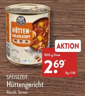 Aldi Nord Speisezeit Hüttengericht 800 g Dose Angebot