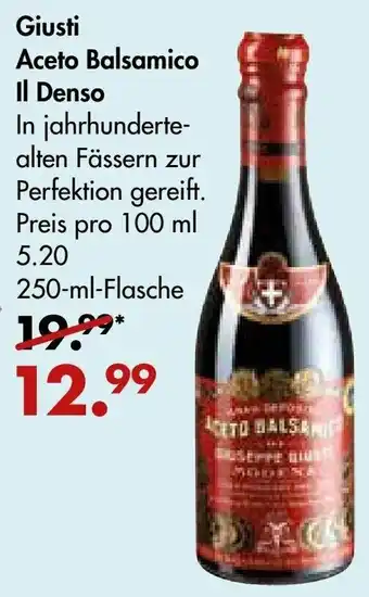 Galeria Markthalle Giusti Aceto Balsamico il Denso 250ml Angebot