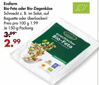 Galeria Markthalle Ecofarm Bio-Feta oder Bio Ziegenkäse 150g Angebot