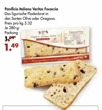 Galeria Markthalle Panificio Italiano Veritas Focaccia 280g Angebot