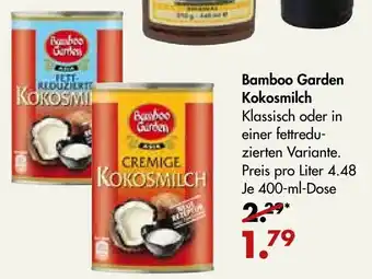 Galeria Markthalle Bamboo Garden Kokosmilch 400ml Angebot