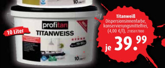 ROLLER Profitan Titanweiss 10L Angebot