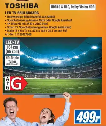 Expert Technomarkt Toshiba LED TV 65UL6B63DG Angebot