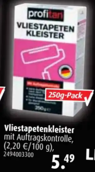 ROLLER Profitan Vliestapetenkleister 250g Angebot