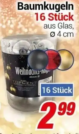 CENTERSHOP Baumkugeln 16 Stück Angebot