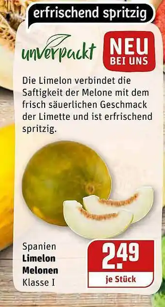 REWE Spanien Limelon Melonen Angebot