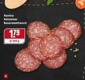 REWE Hareico Holsteiner Bauernmettwurst Angebot