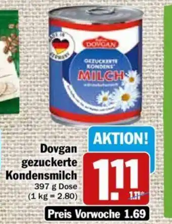 Hit Dovgan gezuckerte Kondensmilch 397 g Angebot