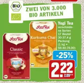 Hit Yogi Tea 30-37,4 g Angebot