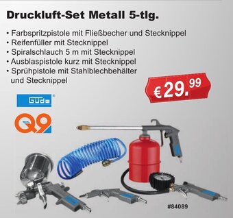 Stabilo Fachmarkt Güde Druckluft Set Metall 5-tlg. Angebot