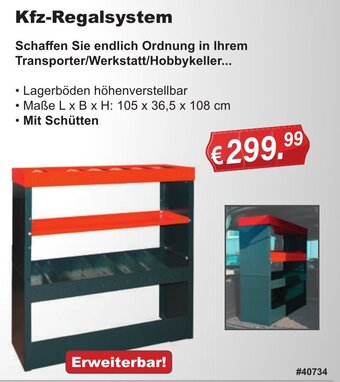 Stabilo Fachmarkt Kfz Regalsystem Angebot