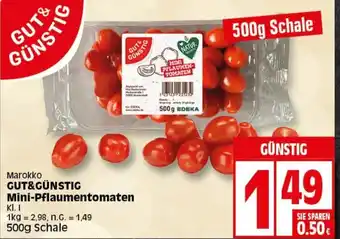 Elli Markt Gut & Günstig Mini Pflaumentomaten 500 g Schale Angebot