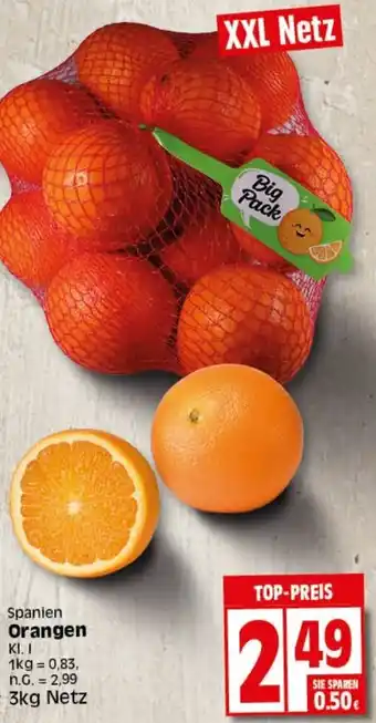 Elli Markt Orangen 3 kg Netz Angebot