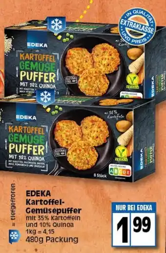 Elli Markt Edeka Kartoffel Gemüse Puffer 480g Packung Angebot