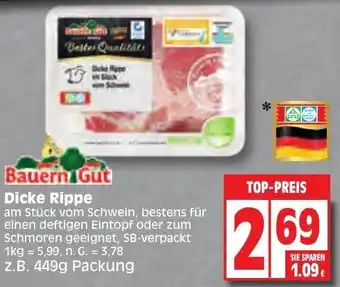 Edeka Bauern Gut Dicke Rippe 449g Packung Angebot