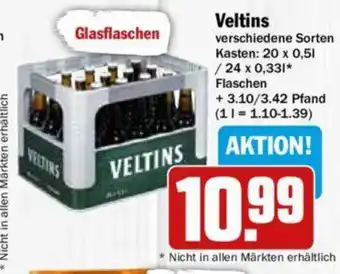 Hit Veltins Pilsener 20*500/24*330ml Angebot