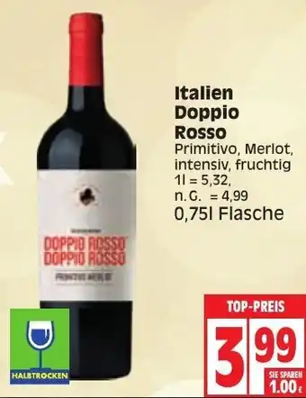 Edeka Italien Doppio Rosso 0,75 L Flasche Angebot