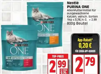 Edeka Nestlé Purina One 800g Beutel Angebot