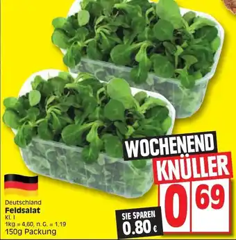 Edeka Feldsalat 150g Packung Angebot