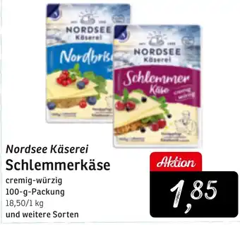 KONSUM Nordsee Käserei Schlemmerkäse 100 g Packung Angebot