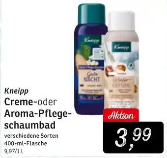 KONSUM Kneipp Creme oder Aroma Pflegeschaumbad 400 ml Flasche Angebot