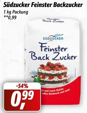 Simmel Südzucker Feinster Backzucker 1 kg Packung Angebot