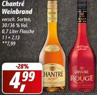 Simmel Chantré Weinbrand 0,7 Liter Flasche Angebot