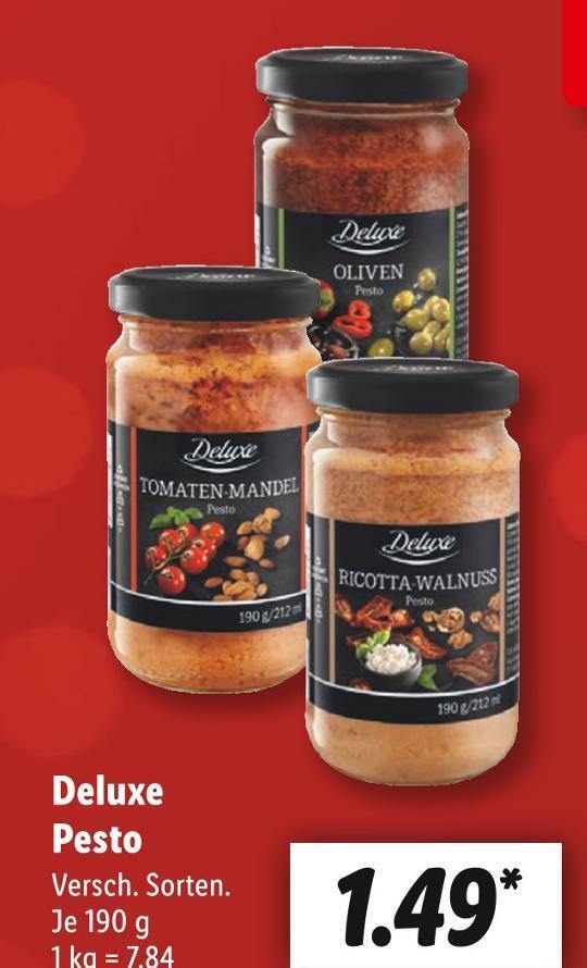 Deluxe pesto Angebot bei Lidl