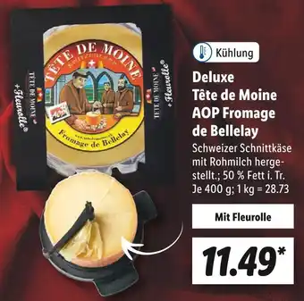 Lidl Deluxe schnittkäse tête de moine de bellelay Angebot