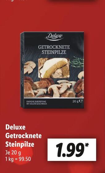 Lidl Deluxe getrocknete steinpilze Angebot