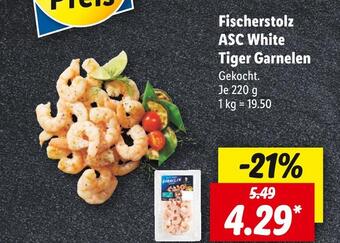 Lidl Fischerstolz asc white tiger garnelen Angebot