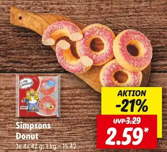 Lidl Unser brot simpsons donut Angebot