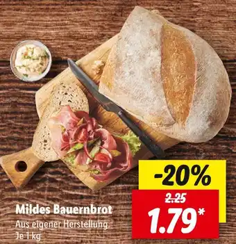 Lidl Unser brot mildes bauernbrot Angebot