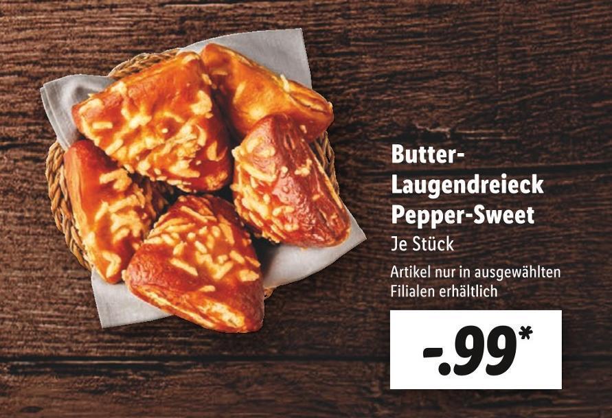 Unser brot butterlaugendreieck peppersweet Angebot bei Lidl