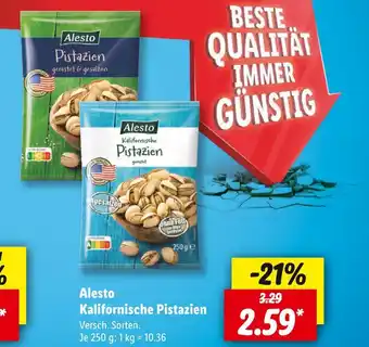 Lidl Alesto kalifornische pistazien Angebot